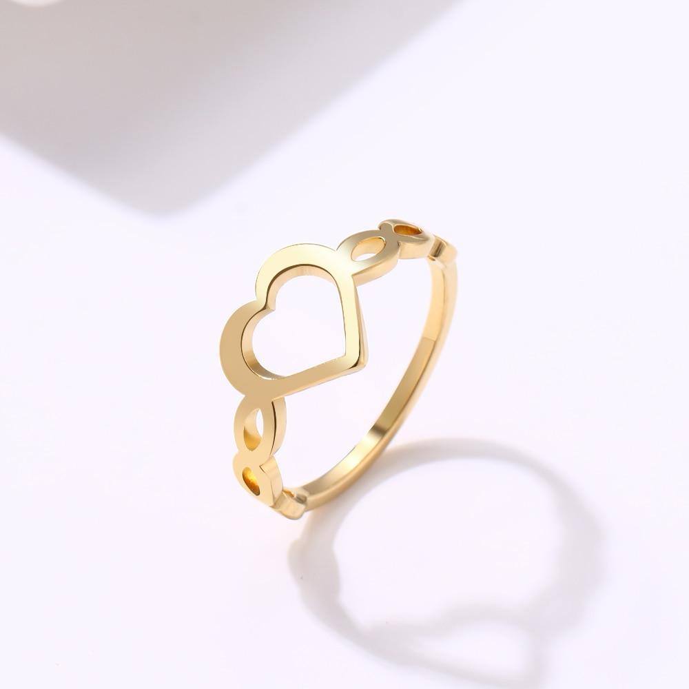 Ladies Simple Gold Color Rings, Simple Gold Rings Girls
