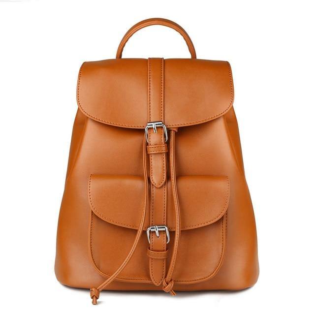 CoCopeaunts High Quality Leather Backpack Bags for Women Winter School Bags  for Teenagers Girls Luxury Back Packs Designer Backpack 