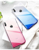 Gradient Colored Transparent Case for iPhone XR 7 8 6 S Plus X XS Max 11 pro Max 11 Pro 11cases - Kalsord