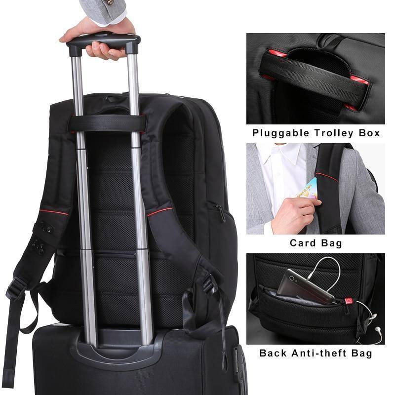 Kingsons Anti-Theft Laptop Sling Backpack - Waterproof 13 Hiking