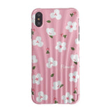 Cute Pink Flower Phone Case For iPhone XR XS Max 6 6S 7 8 Plus X