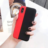 Two Colored Silicone Phone Case For iPhone XR XS Max 6 6S 7 8 Plus Xcases - Kalsord