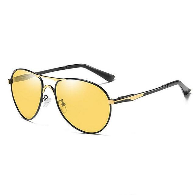 Aluminum Photochromic Sunglasses mens Polarized Day Night Vision Man Driver  Yellow male Driving Glasses aviation oculos