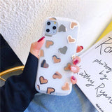 TPU Silicone Polka | Hearts | Love Case For iPhone 7 8 Plus XS Max XR XS 6 6S Plus  11 11 pro 11 pro Maxcases - Kalsord