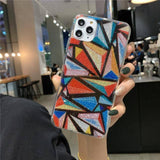 Geometric Glitter Bling Star Shape Phone Case For iPhone 11 Pro Max X XS XR Xs Max 6 6s 7 8 Pluscases - Kalsord