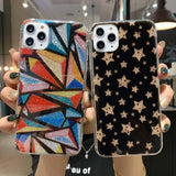 Geometric Glitter Bling Star Shape Phone Case For iPhone 11 Pro Max X XS XR Xs Max 6 6s 7 8 Pluscases - Kalsord