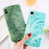 Summer Leaves Hard PC Case for iPhone 6 7 6S 8 Plus Phone Case For iPhone XS MAX XR XCases - Kalsord