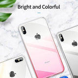 Gradient Colored Transparent Case for iPhone XR 7 8 6 S Plus X XS Max 11 pro Max 11 Pro 11cases - Kalsord