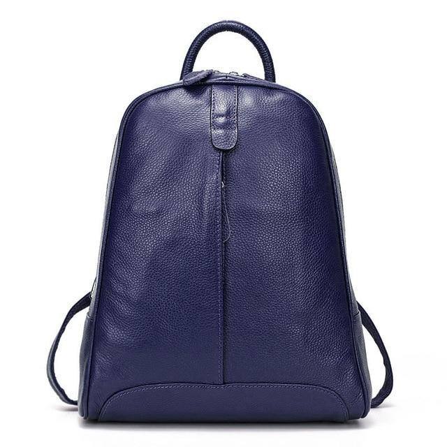 Women's Genuine Leather Backpack | Casual Travel Bag | Preppy Style  Schoolbag | Notebook Laptop Bag